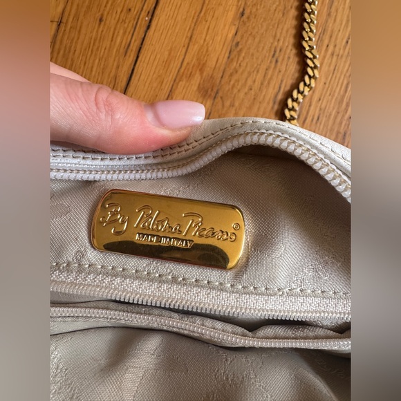 80s Vintage White Paloma Picasso Handbag with Chain Strap - Picture 2 of 13